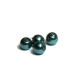 4 mm Round Faux Pearls Glass Beads (25 pc.) - Teal