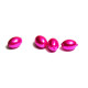 20x Ovale Glaswachsperlen 8 mm - Hot Pink