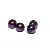 25x Runde Glaswachsperlen 4 mm - Amethyst 25x Runde Glaswachsperlen 4 mm - Amethyst