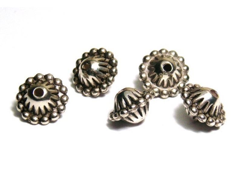 12 mm Large Metallised Plastic Bicone Beads - 25 pc