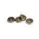 10 mm (0.4 inch) Corrugated Metallised Plastic Washer Beads, Light-weight Acrylic Spacer Beads (25 Pc.) 10 mm (0.4 inch) Corrugated Metallised Plastic Washer Beads, Light-weight Acrylic Spacer Beads (25 Pc.)