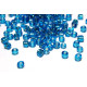 6/0 (4 mm) Large Economy Glass Seed Beads, Large Rocailles - Aquamarine Silverlined - 15 g or 40 g