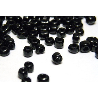6/0 (4 mm) Rocailles - Schwarz