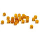 4 mm Small Round Czech Pressed Glass Beads - Topaz Brown