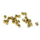 4 mm Small Brass Bicone-Shaped Beads - Spacer Beads - Silver plated or Gold Plated  - 25 Pc.