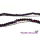 2 mm Faceted Mini Flat Round Glass Beads (Rondelle Beads) - Metallic Purple