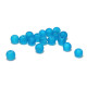 6 mm Matte runde Glasperlen (25 Stk.) Capri Blue (25 Stk.)