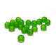 6 mm Round Mat Frosted Glass Beads (25 Beads) Green