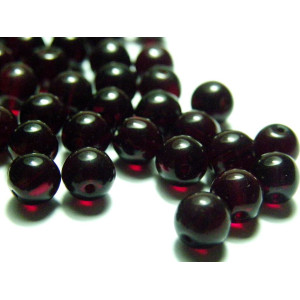 6 mm Traditional Round Czech Pressed Glass Beads -... 6 mm Traditional Round Czech Pressed Glass Beads -...