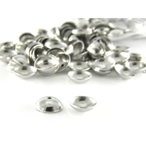 8 mm (0.5 mm Hole) Large Round Stainless Steel Sil... 8 mm (0.5 mm Hole) Large Round Stainless Steel Sil...