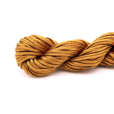 28 m Braided Nylon Macramé Cord 0.8 mm - Cinnamon Brown