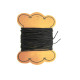0.7 mm Waxed Cotton Cord for Jewellery-Making - Black (10 m)