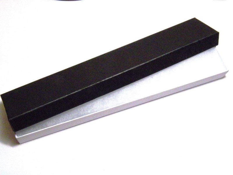 22x4x2cm (8.7x1.6x0.8 inch) Rectangular Narrow Cardboard Jewellery Gift Box - Black - 1 pc