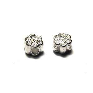 4 mm Mini Solid Sterling Silver 925 Roses, Sterlin... 4 mm Mini Solid Sterling Silver 925 Roses, Sterlin...