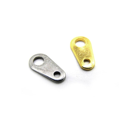 8x4 mm Stainless Steel Necklace Tabs - Platinum Silver or Gold Plated (20 Pc.) 8x4 mm Stainless Steel Necklace Tabs - Platinum Silver or Gold Plated (20 Pc.)