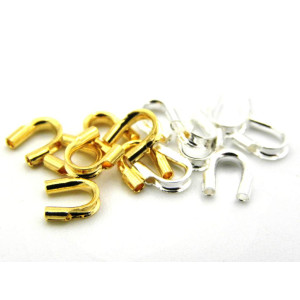 5 x 4 mm U-shaped Brass Wire Guards, Wire Protecto...